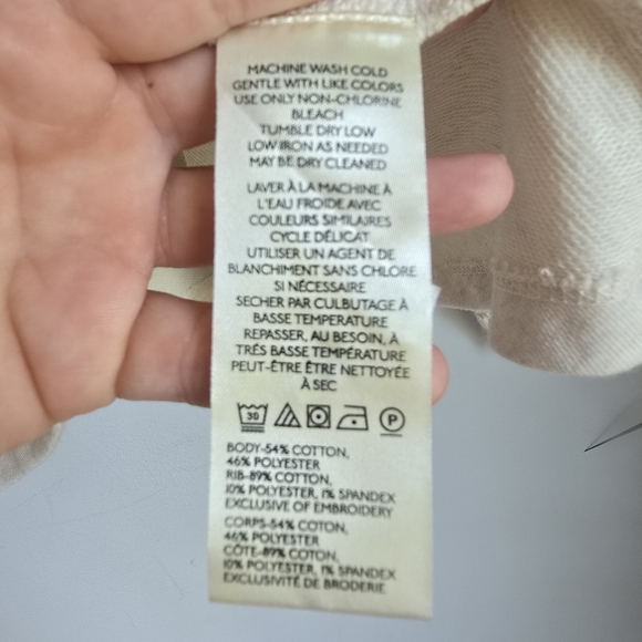 Anthropologie, New, Maeve Eyelet Off Shoulder Babydoll Knit Blouse Size Large - Picture 9 of 12